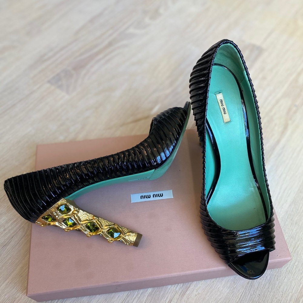 Miu Miu crystal heels